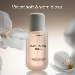 PHLUR Cashmere Skin bruma textura cremosa en primer plano.