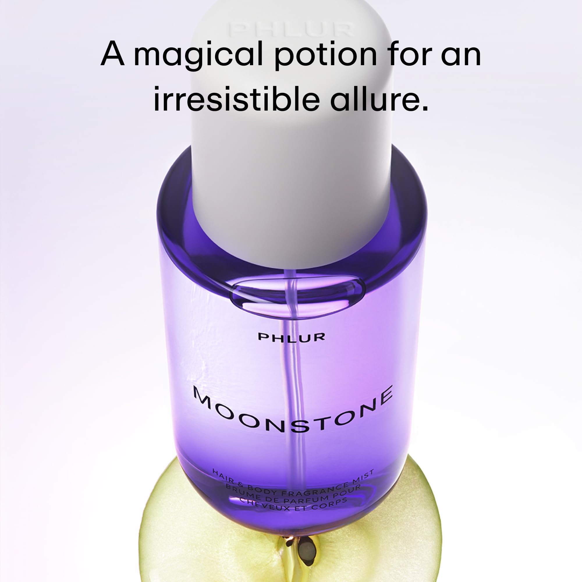 PHLUR Moonstone: atomizador para perfumar cuerpo y cabello con fragancia suave