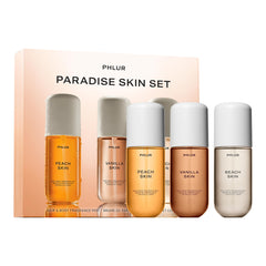 PHLUR Paradise Skin Set en caja regalo, ideal para regalar y descubrir fragancias.