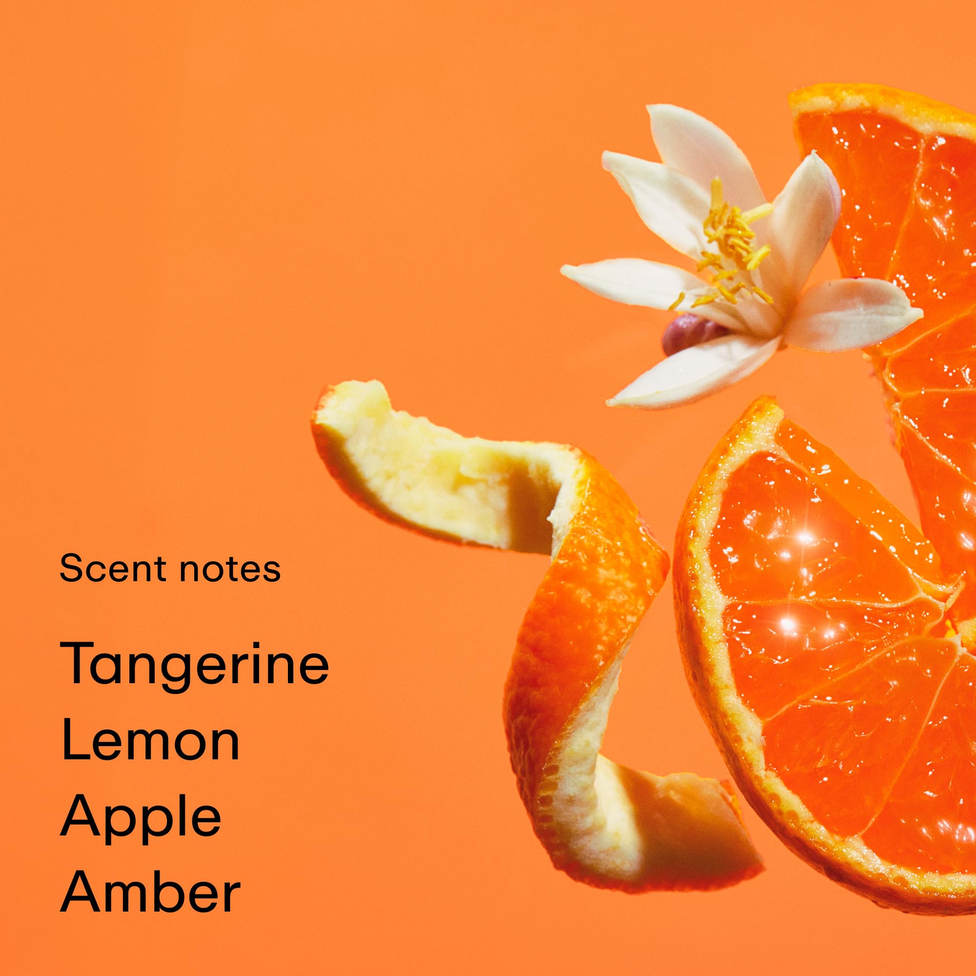 PHLUR Tangerine Boy, primer plano de notas cítricas y jengibre.