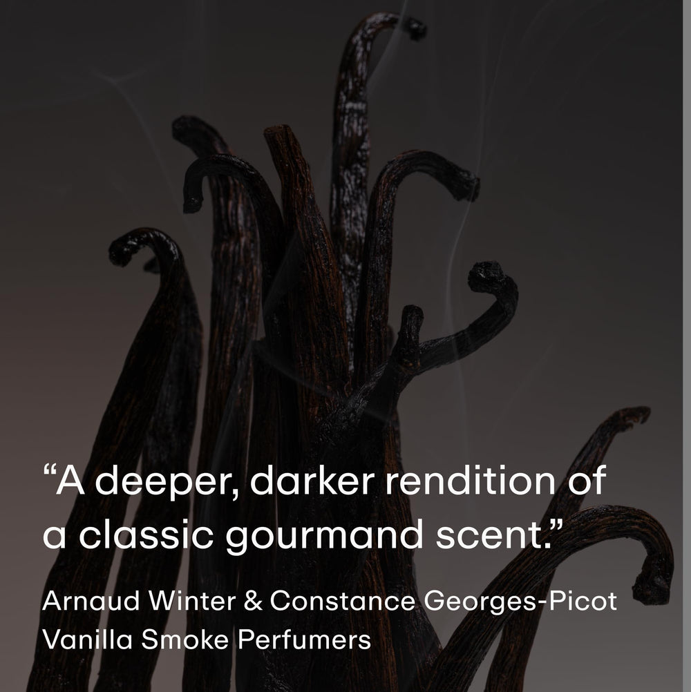 PHLUR Vanilla Smoke note graphic showing bergamot and pink pepper