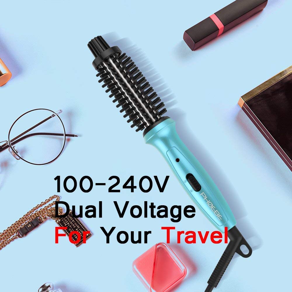 PHOEBE mini alisador usa tecnología iónica ceramica-tourmalina para cabello suave.