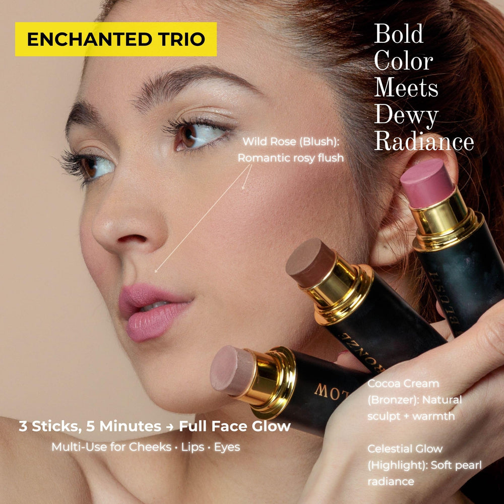 Phoenix Beauty rubor rosa salvaje ofrece aspecto natural y duradero