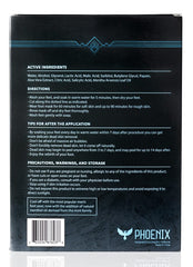 Phoenix Foot Peel, mentol refrescante, sensación fría durante la aplicación.