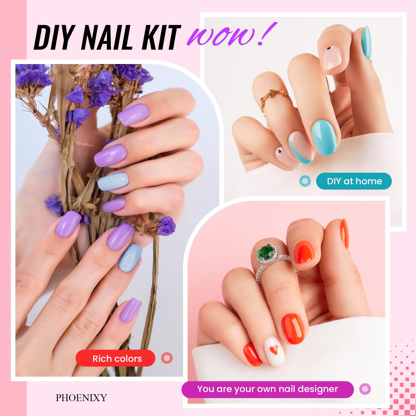 Phoenixy Base y Capa Superior: sellado y brillo mejores
