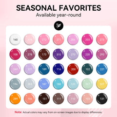 Phoenixy-esmalte-en-gel-35-colores, variedad para uñas con acabado profesional.