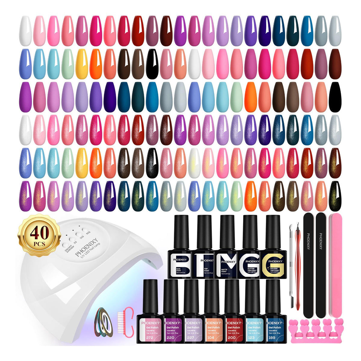 Phoenixy-kit-luz-uv-48w, ideal para manicura en casa.
