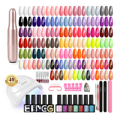 Phoenixy kit53-pcs-colores-gel variedad de tonos para uñas con acabado profesional