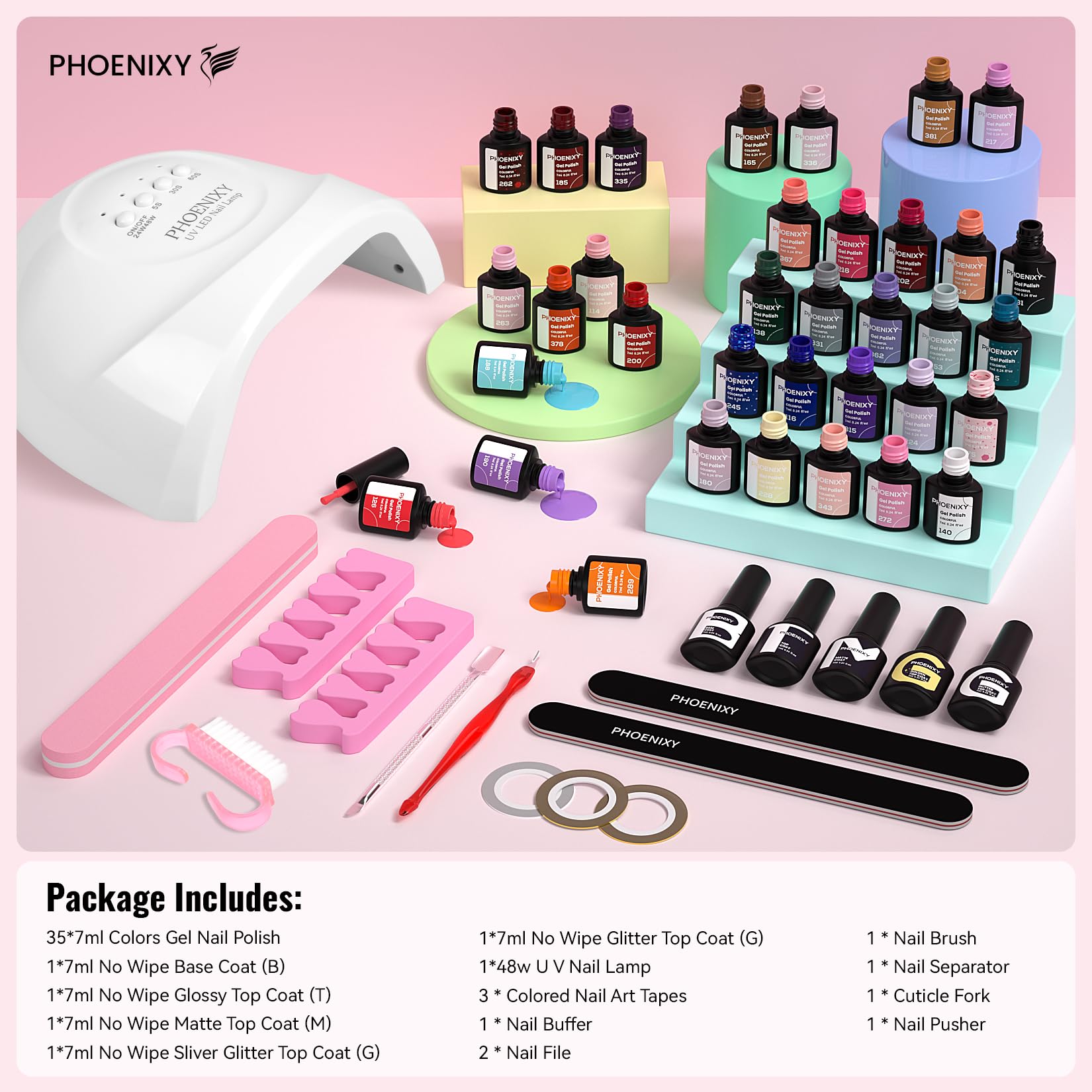 Phoenixy manicura en casa, guía paso a paso para practicar.