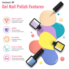 Phoenixy Regalo exquisito para mujeres: kit de uñas completo