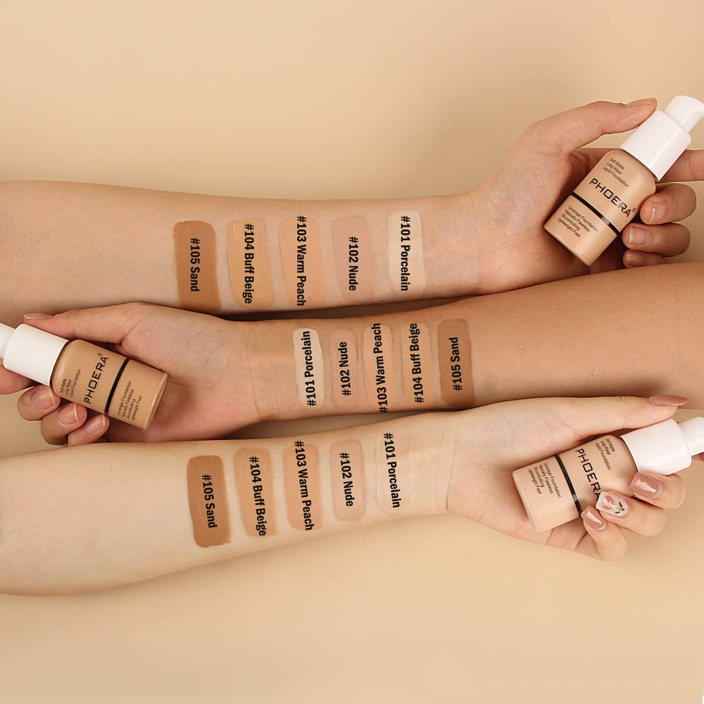 Phoera Foundation: acabado natural y uniforme para uso diario.