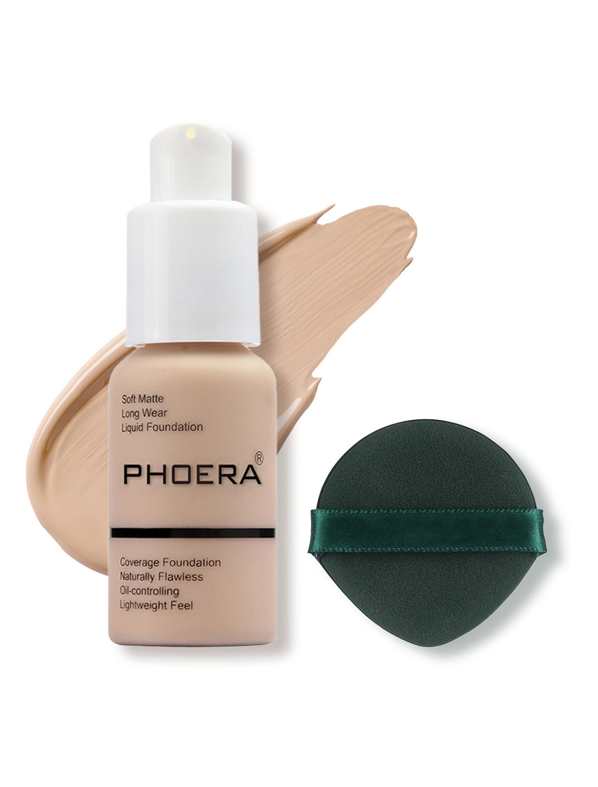 Phoera Foundation: textura suave para un acabado uniforme y natural.