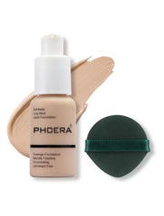 Phoera Foundation: textura suave para un acabado uniforme y natural.