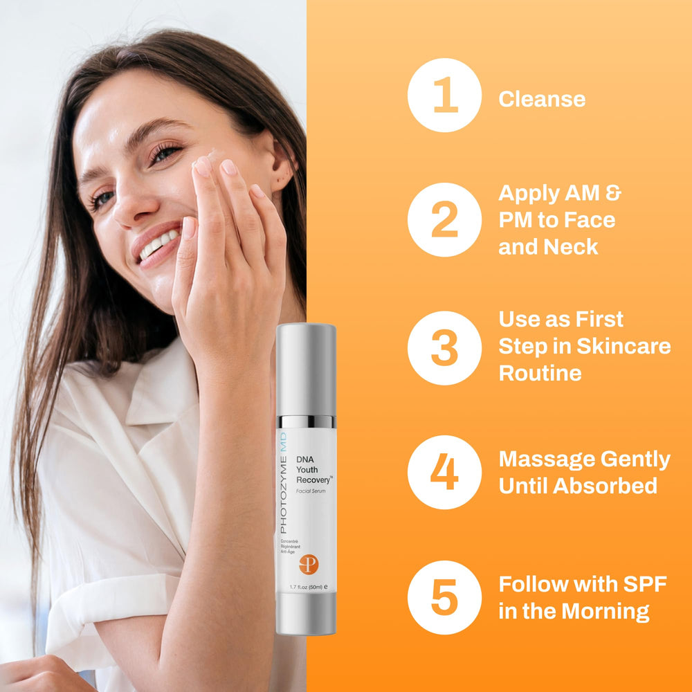 Photozyme sérum ADN envase de 50 ml para uso prolongado.