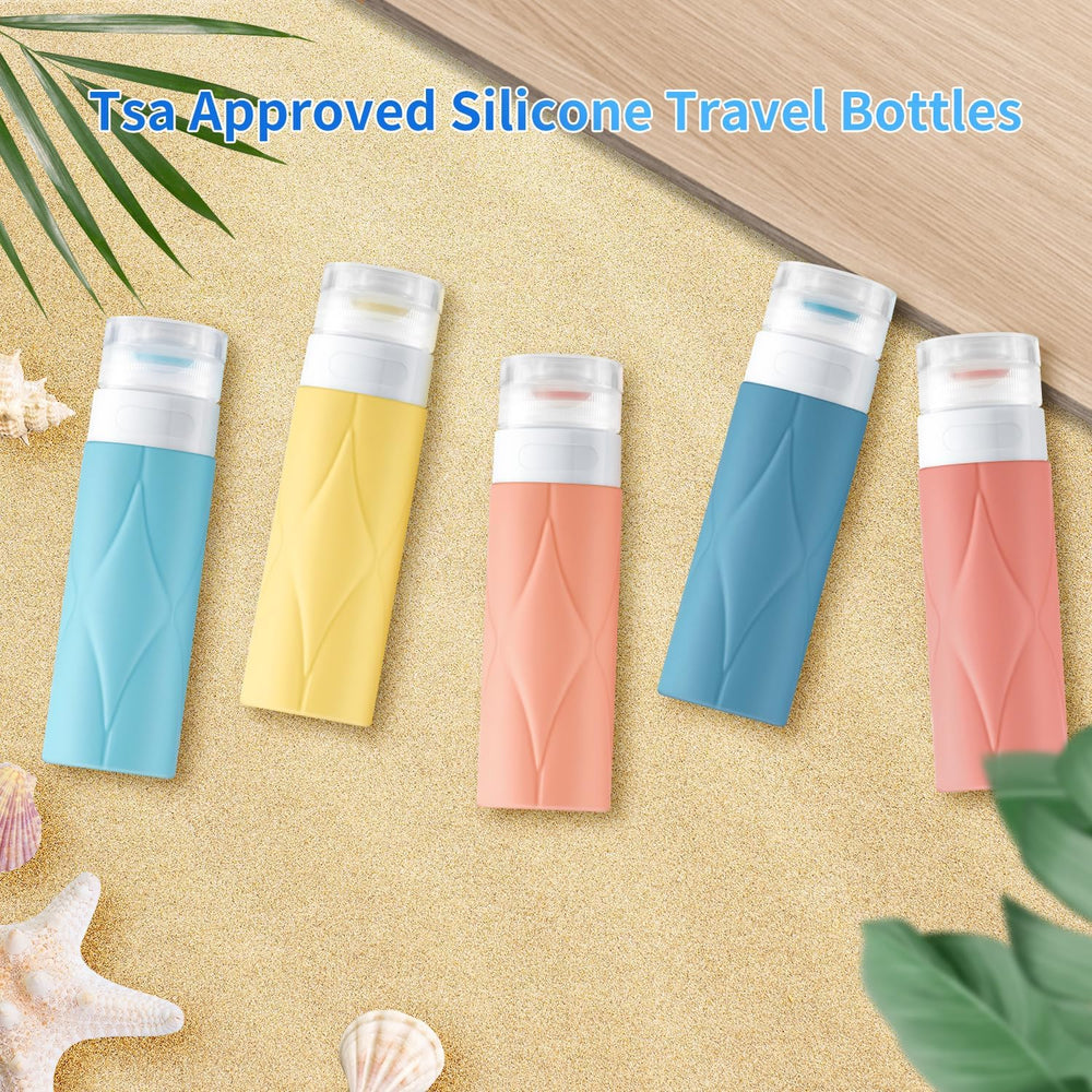 PHOVSUV botellas de viaje 90ml, ligero y portátil, ideal para maleta