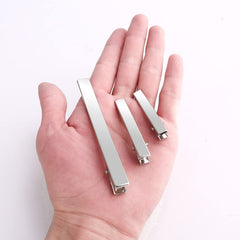 PHSZZ clips alligator de 1,77 pulgadas diseño antideslizante para cabello fino.