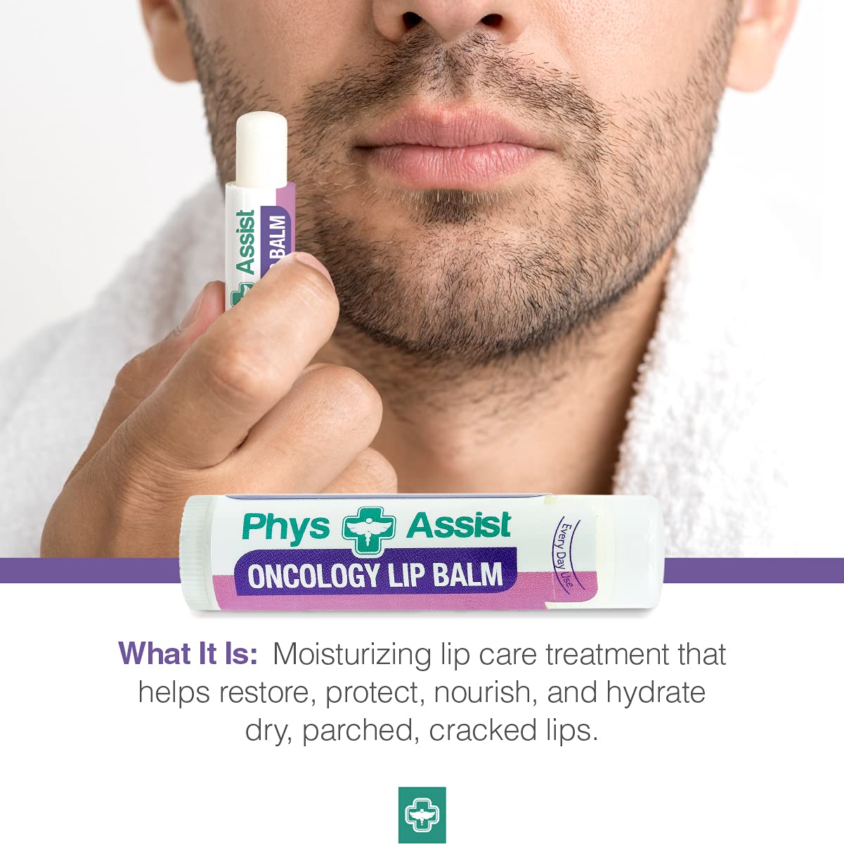 Textura cremosa que se desliza y protege los labios