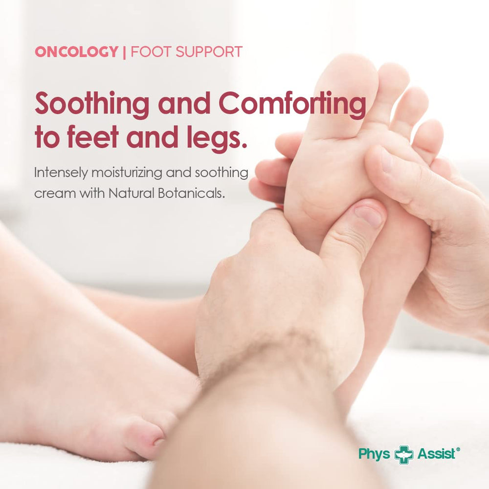 PhysAssist Oncología Pies: mentol y arnica brindan sensación fresca.