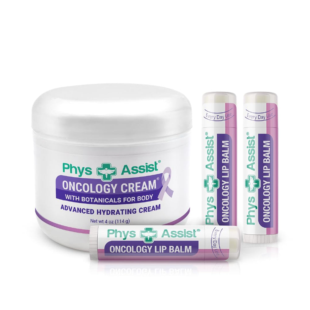 PhysAssist: crème oncologique en flacon, hydratation durable pour peau sèche et irritée.