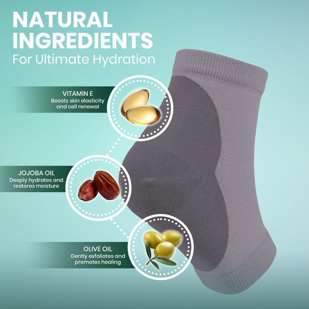 Calcetines PhysFlex lavables a máquina para uso repetido.