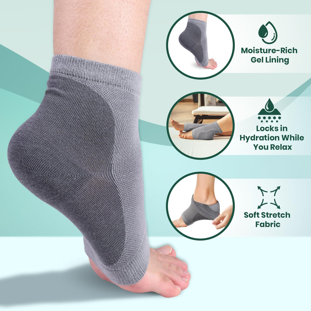 Paquete de 4 calcetines PhysFlex para cuidado diario de pies.