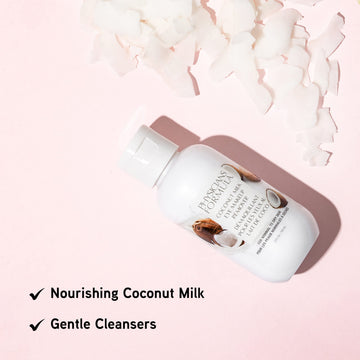 Leche de coco en desmaquillante de ojos, suavidad que cuida la zona ocular.