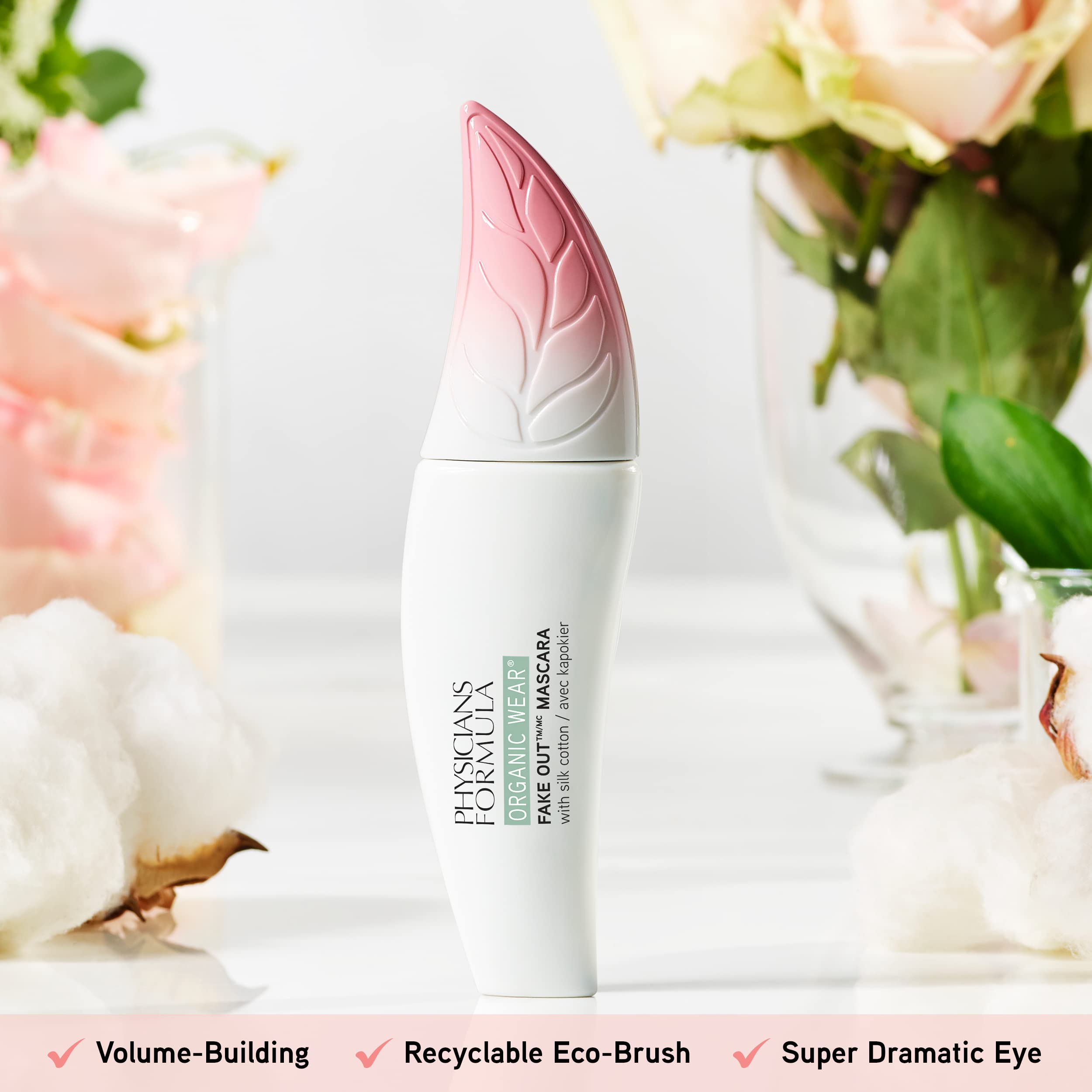 Aumento de longitud de pestañas con Physicians Formula Organic Wear para look alargado