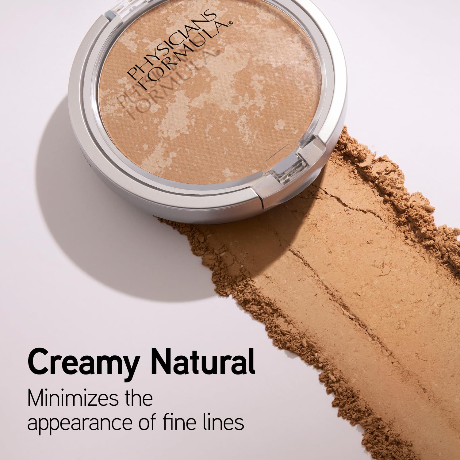 Polvo mineral de Physicians Formula con acabado satinado para un look suave.