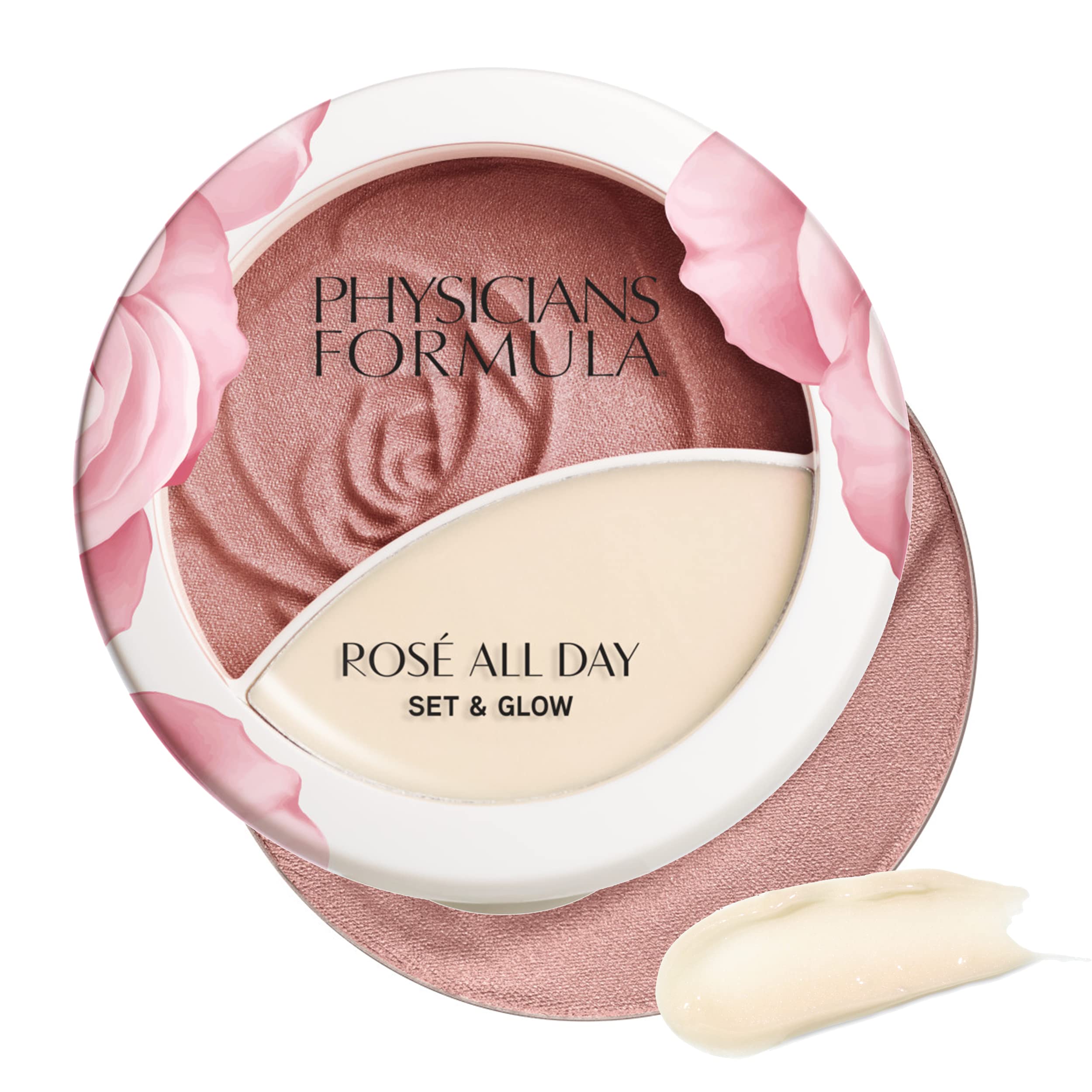 Physicians Formula rosé all day powder compacto ilumina y fija el maquillaje con suavidad