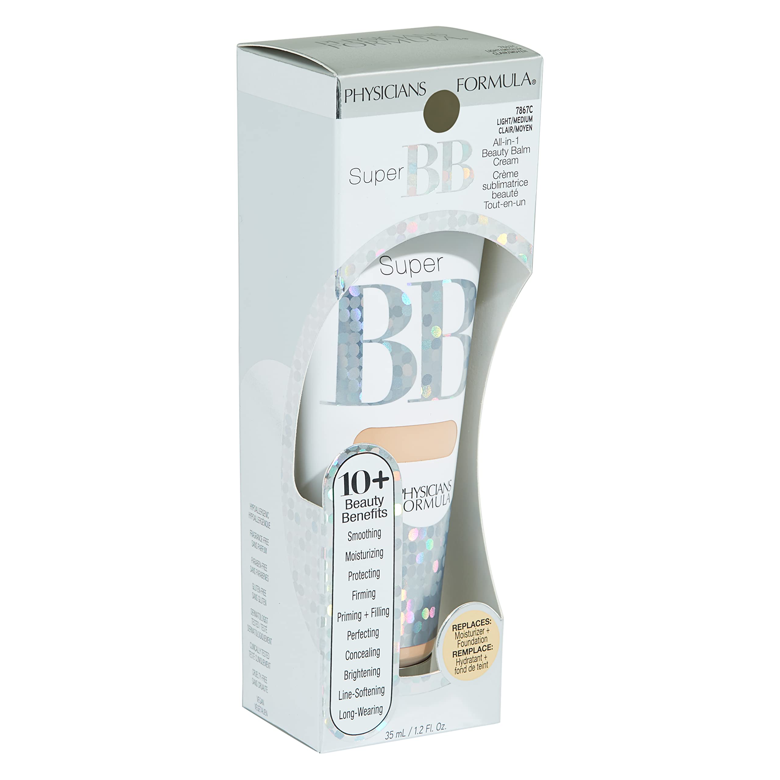 Cobertura suave de Physicians Formula Super BB Cream unifica el tono sin pesadez.