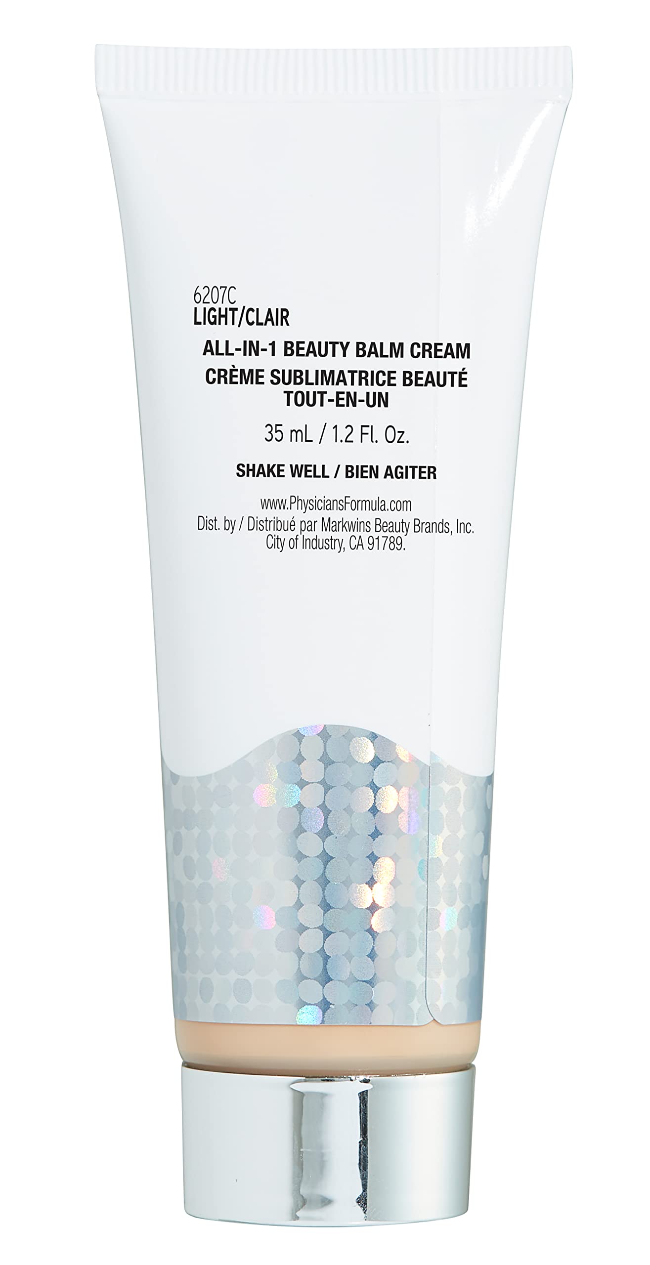 Prueba de tono de Physicians Formula Super BB Cream para comparar colores.