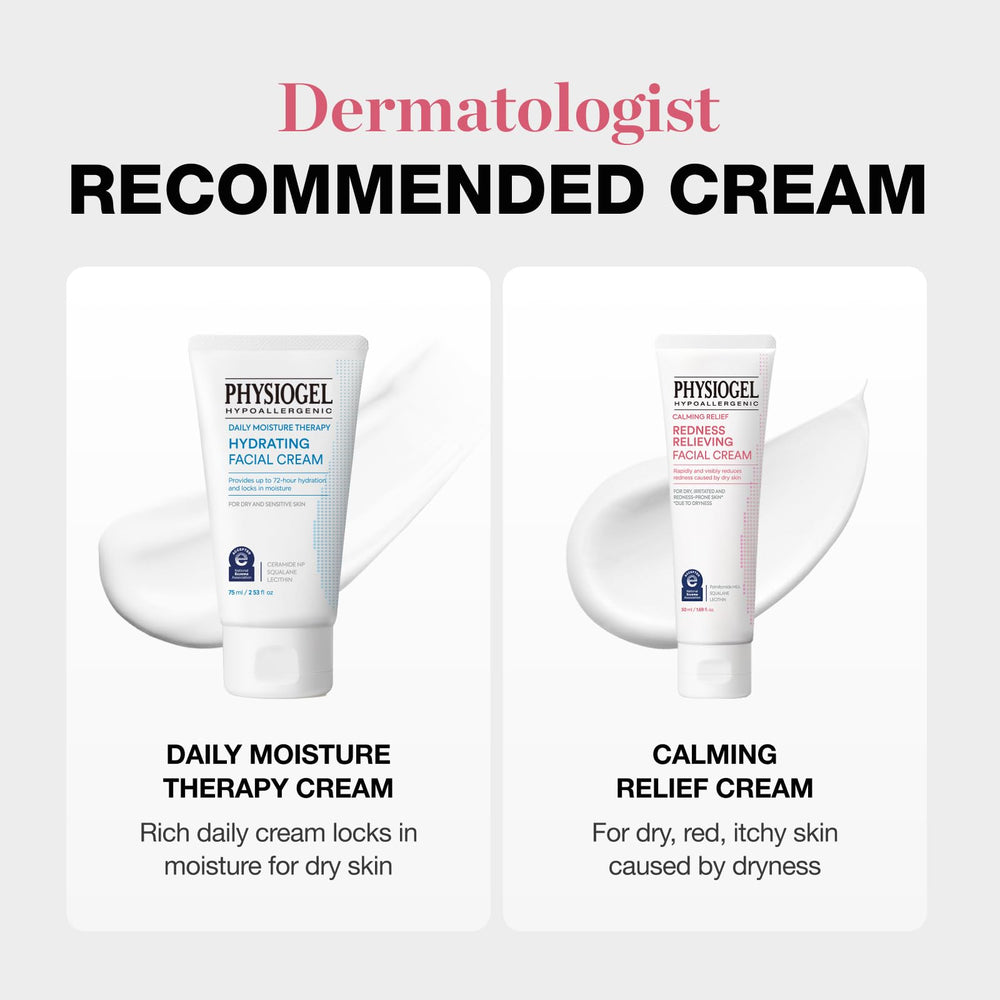 PHYSIOGEL: uso diario suave para piel seca y sensible.