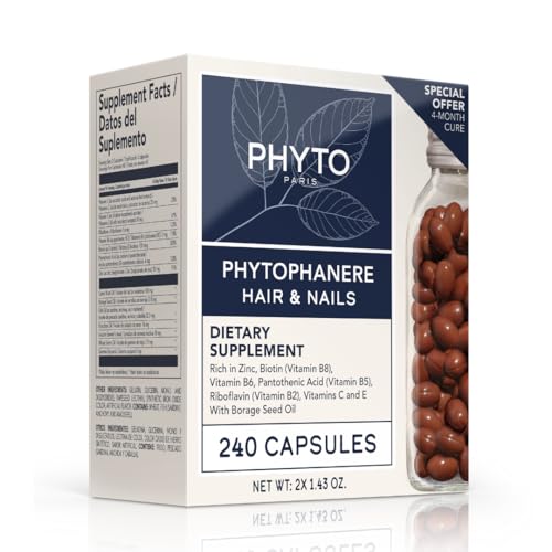 PHYTO Phytophanère: cápsulas diarias para apoyar uñas más fuertes y resistentes.