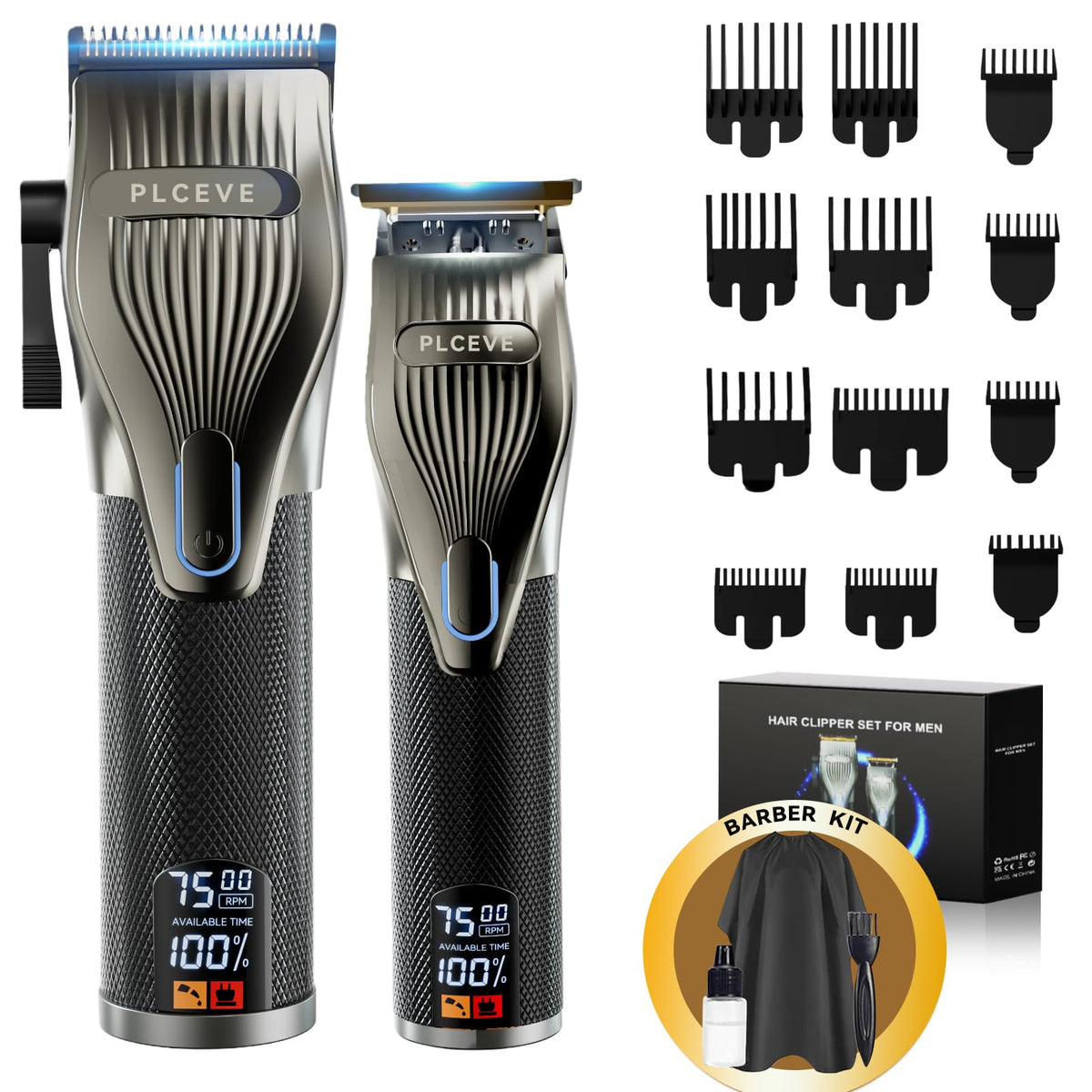 Cortapelos Piceve para hombre con potencia de 7500 RPM para cortes rápidos.
