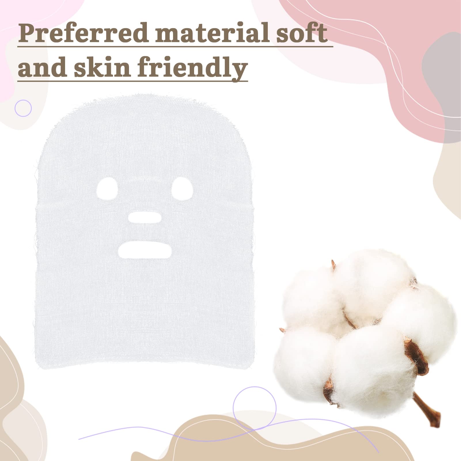 Gasa facial Picidae alta absorción para distribución uniforme de productos.