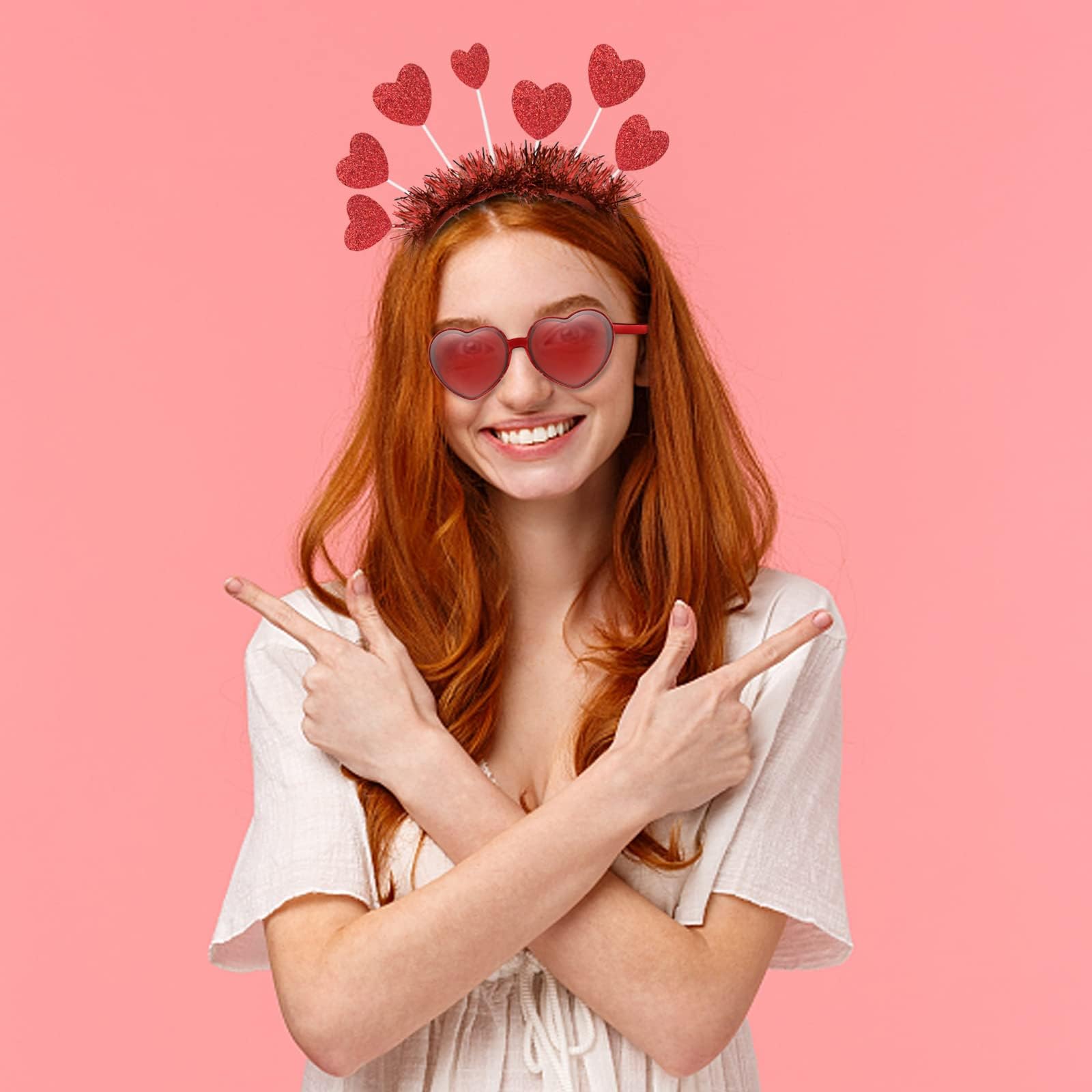 Pick Valley gafas corazón redondas, diseño festivo para la ocasión