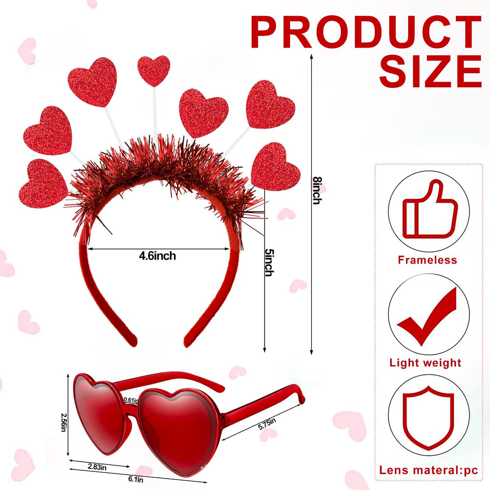 Pick Valley gafas corazon rojo, complemento divertido para Valentín