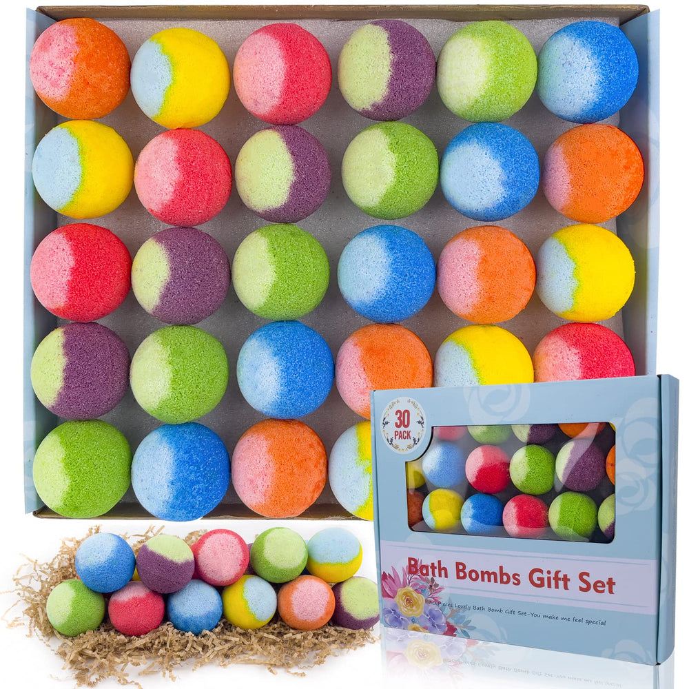 PickMora bombas de baño conjunto 30 colores para una experiencia relajante en casa