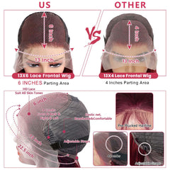 Pidrez peluca frontal con encaje prepeinada con cabello natural para una apariencia suave