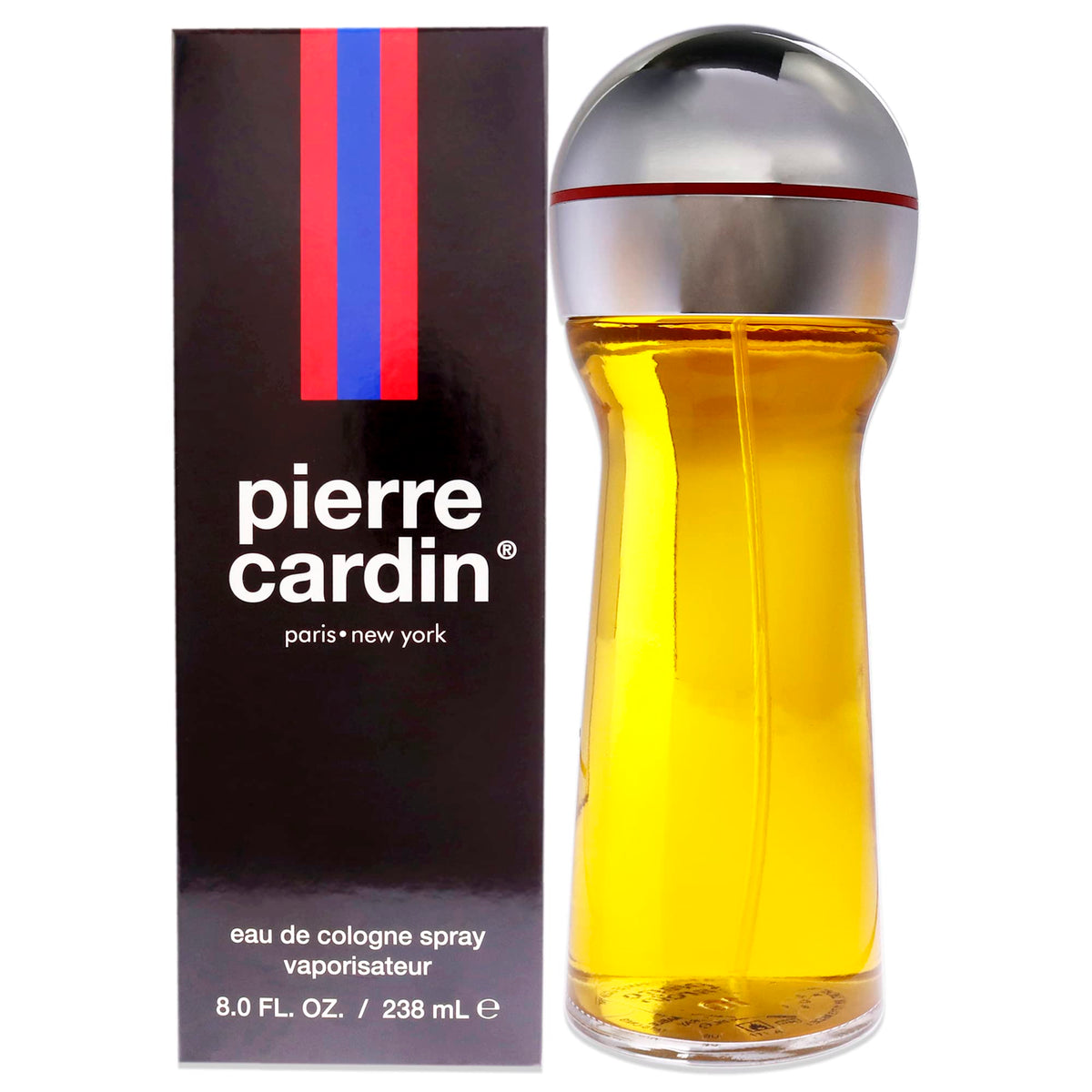 Pierre Cardin perfume bottle front view for a lasting impression.