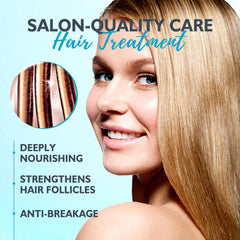 PIFLAT Mascarilla brillo sedoso para cabello, textura suave y luminoso.