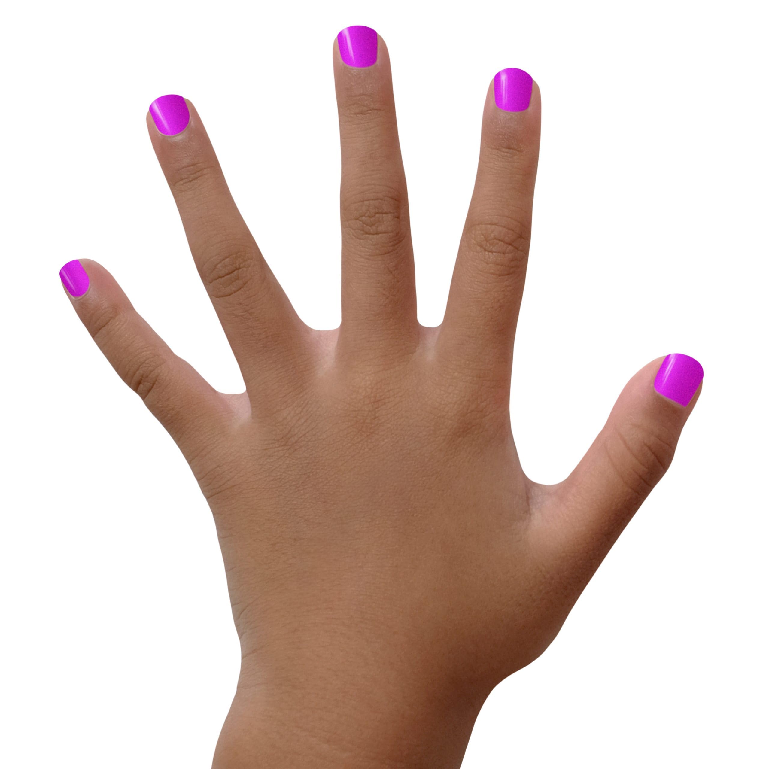 Piggy Paint Groovy Grape, aplicación fácil para uñas seguras de niños.