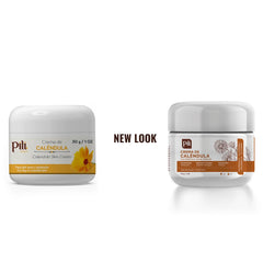 Pili Natural Calendula Crema, textura suave para piel más lisa.