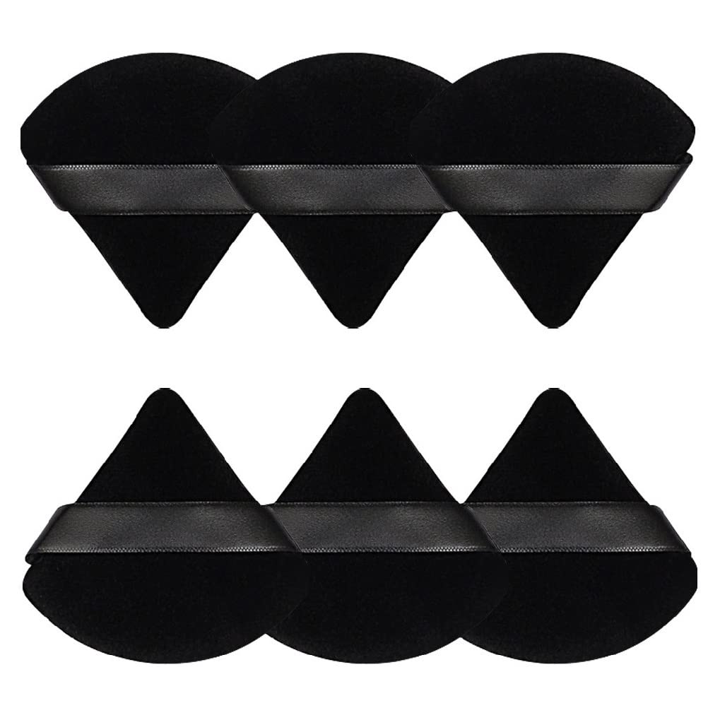 Esponja Pimoys con forma triangular y circular para difuminar la base con precisión.