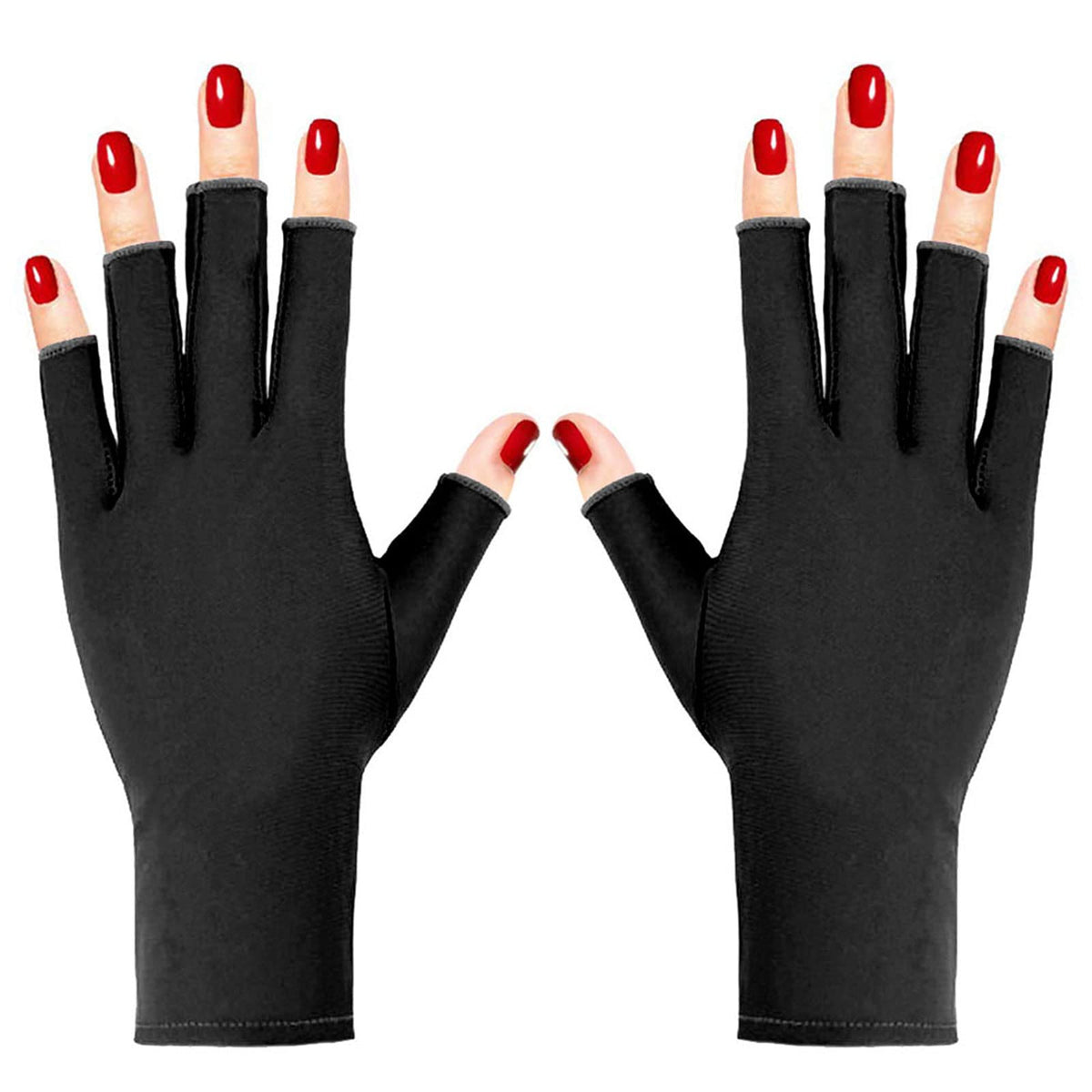 Pimoys guantes UV para manicura en gel con dedos libres protegen contra la radiación UV
