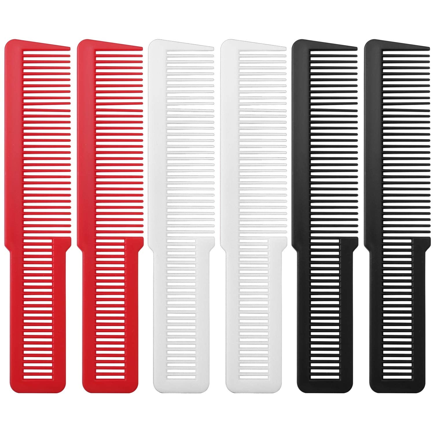 Pimoys conjunto de peines profesionales para corte de cabello negro, precisión y control