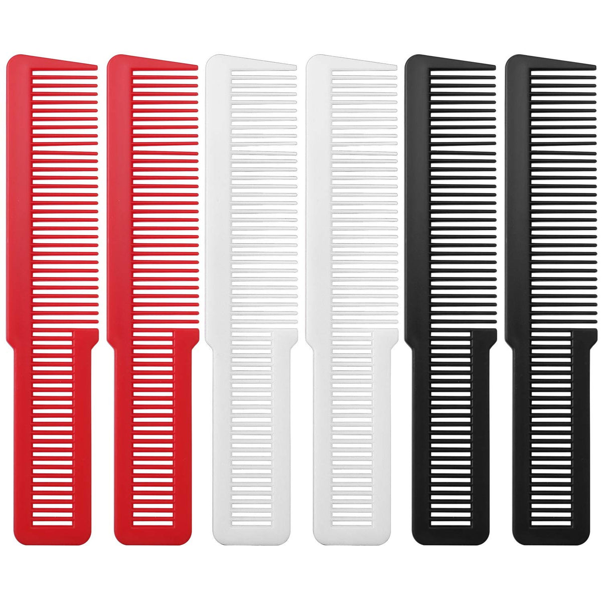 Pimoys conjunto de peines profesionales para corte de cabello negro, precisión y control