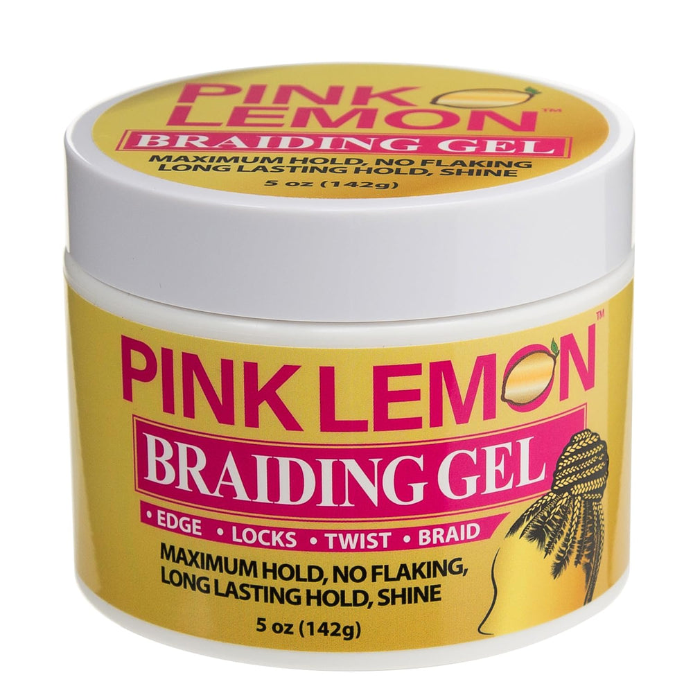 PINK LEMON Braiding Gel formula prevents flaking and whitening.