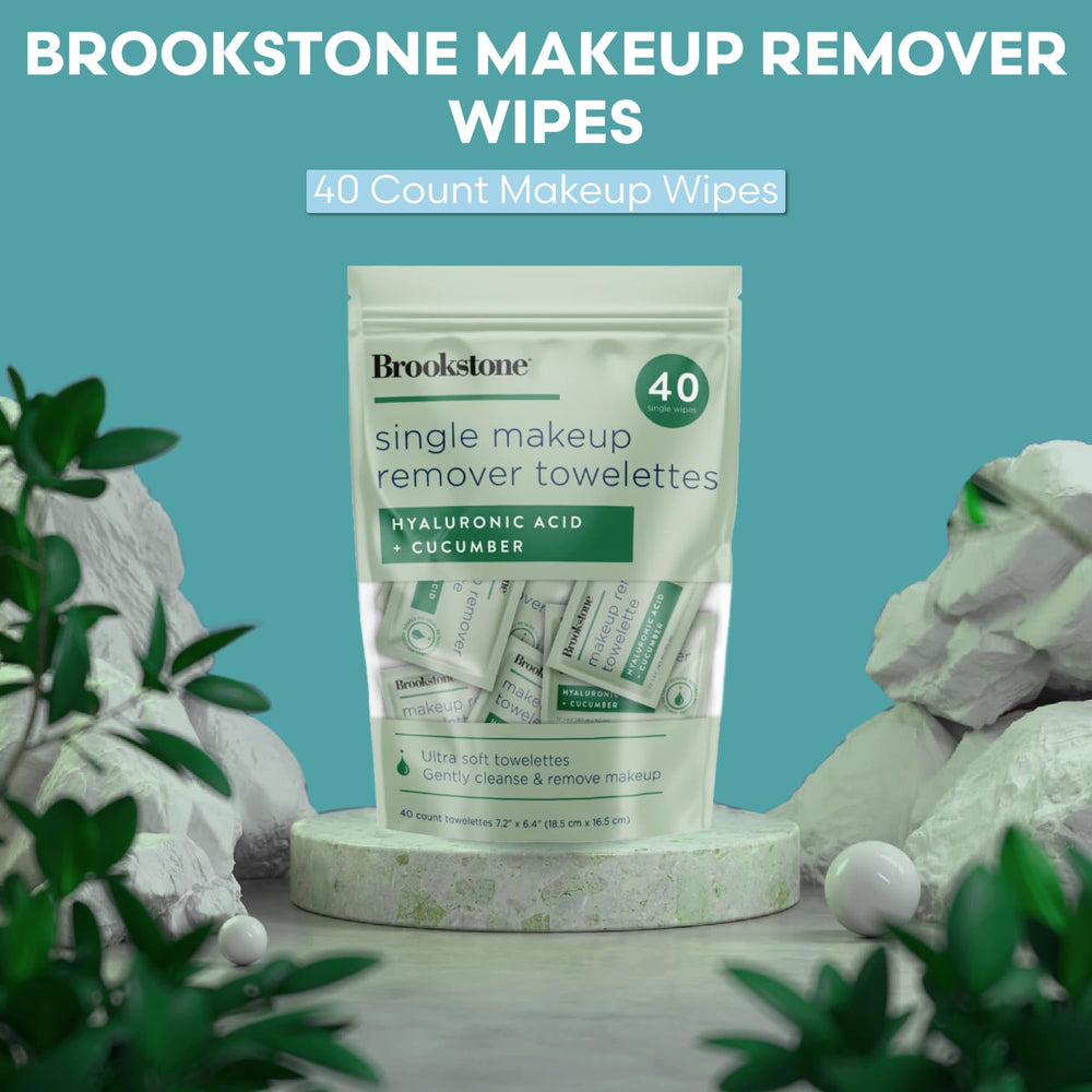 Pink Sky Brookstone paquete de 40 toallitas desmaquillantes, ideal para viajes