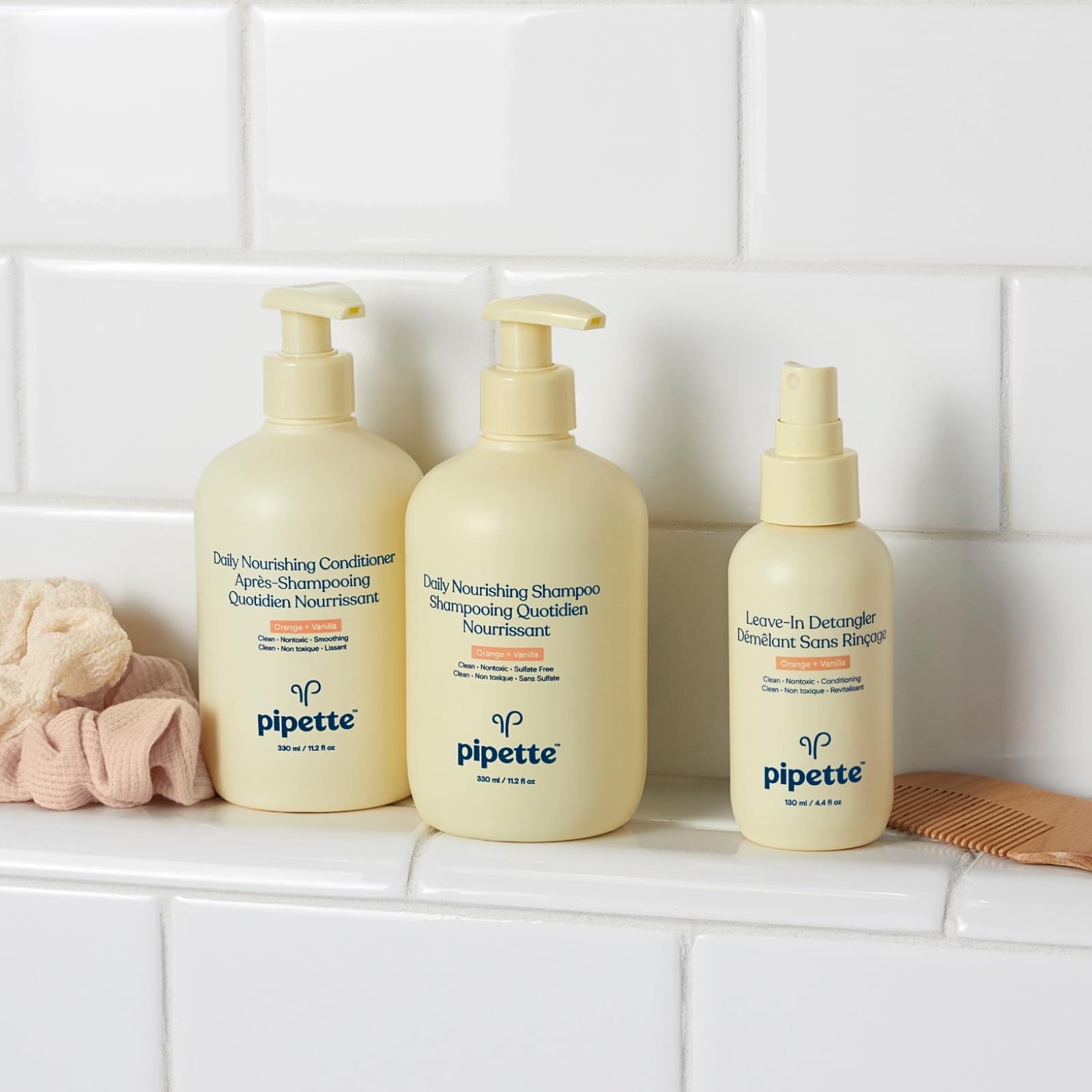 Pipette squalane moisture bottle delivers lightweight hydration for hair.
